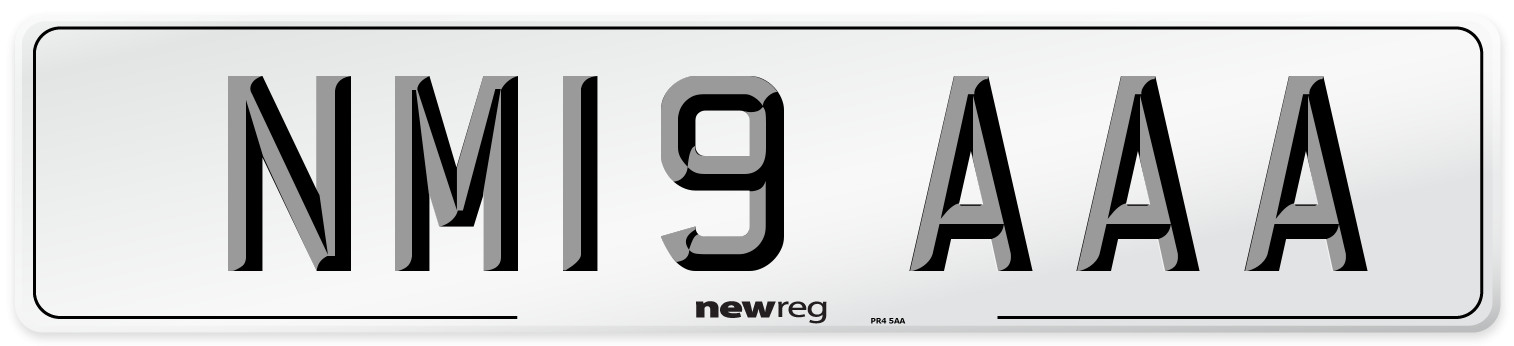 NM19 AAA Number Plate from New Reg